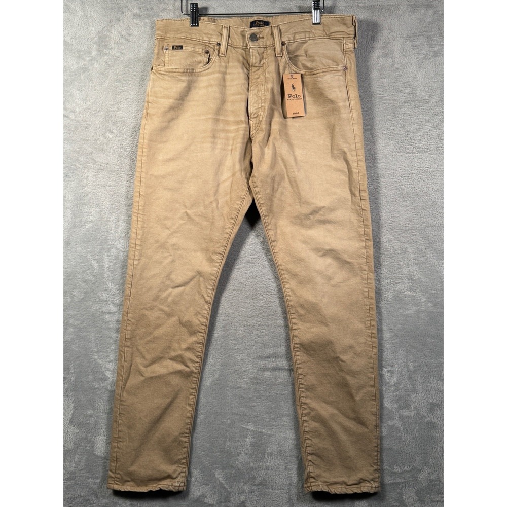 Polo Ralph Lauren Jeans Mens 32x30 (Act 33x31) Khaki Sullivan Slim Straight $125